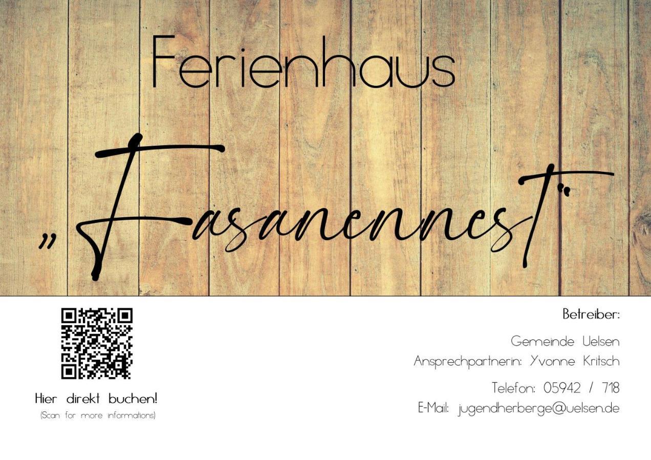 Ferienhaus Fasanennest Uelsen Exterior photo